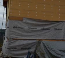 Mise en place de la protection pare pluie provisoire