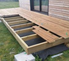 Construction terrasse container