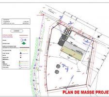 Implantation de la maison sur le terrain.