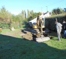 Terrassement : 1er coup de pelleteuse !