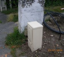 Le coffret du compteur d'eau potable V&eacute;olia