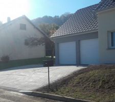 Montée de garage en pavés