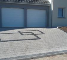 Montée de garage en pavés