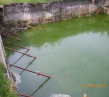 Le niveau d'eau monte, environ 1m &agrave; cette date