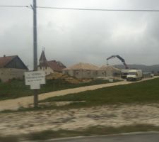 Début de la charpente