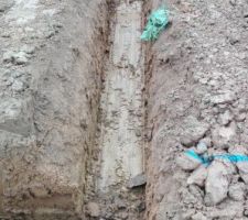 Constat des fonds de fouilles