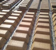 Préparation du plancher de l'étage entrevous bois-poutrelles BA