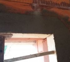 Maçonnerie pour recevoir les huisseries (baie vitrée)