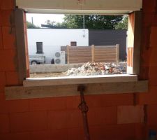 Pose des seuils de fenêtres