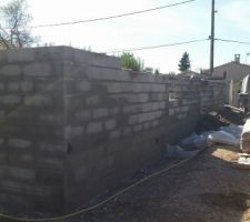 Façade Nord et un bout de la façade Est avec la fenêtre d'une chambre