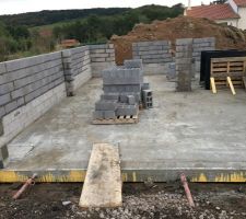 La dalle du garage