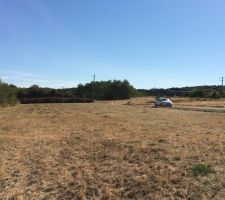 Terrain - vu vers le sud