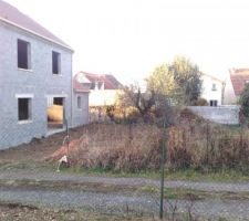 Vu remblais coté jardin