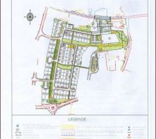 Implantation en sein du lotissement > lot S12, en jaune.