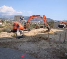 D&eacute;but du terrassement