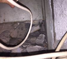 Vue sur vide sanitaire