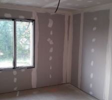 Bandes placo_Chambre enfants Etage