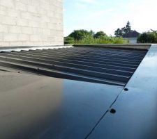 Toit garage en bac acier