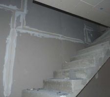 Placos de l'escalier