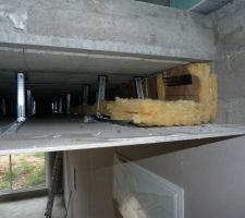 Placos SDB et isolation entre étage pour éviter les ponts thermiques