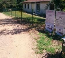 Permis posé sur le terrain