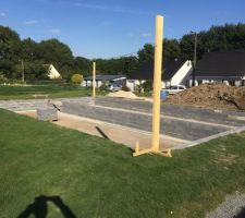 Montage vide sanitaire avec dernier rang parpaing de chaînage horizontal