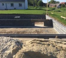 Montage vide sanitaire avec dernier rang parpaing de cha&icirc;nage horizontal