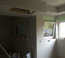 Le caisson de la hotte est plafonné