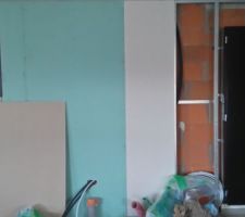 Placo porte en standby en attendant choix de la nouvelle