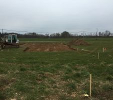 D&eacute;but du terrassement