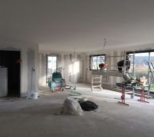 Finition des plafonds à l'airless.