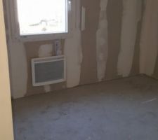 Carrelage salon/cuisine et salle de bain fini
