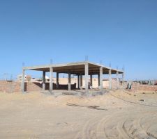La dalle décoffrée, vue du sud-ouest