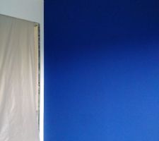 Fin de la peinture pour le bleu (Smalt/little greene) dans le bureau