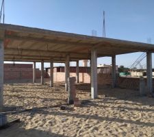 La dalle décoffrée, vue du sud-est