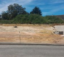 Terrain en cours de viabilisation