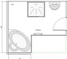 Plan de préparation de la salle de bains