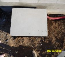 Coffre b&eacute;ton pour accueillir l unit&eacute; ext&eacute;rieur de la pompe &agrave; chaleur