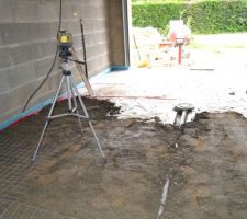 Chape traditionnelle garage