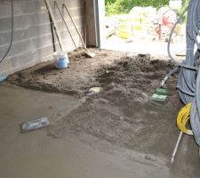 Chape traditionnelle garage