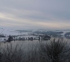 Futur lotissement vu de l'autre coté du lac