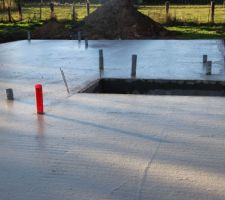 Dalle coulée,vide sanitaire terminé