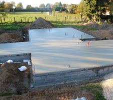 Dalle coulée,vide sanitaire terminé