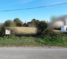 Notre accès au terrain.