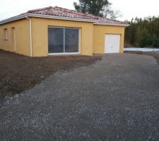 Terrassement terminé.