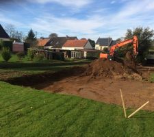 L'emplacement de la maison vue EST