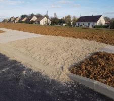 Protection de trottoir, l'ouverture de chantier pour bient&ocirc;t j'esp&egrave;re