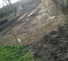 Chemin d'acc&egrave;s au terrain