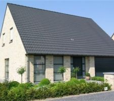 Exemple de maison avec la brique brugse