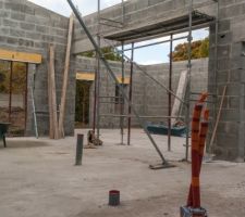 Nettoyage du chantier en cours